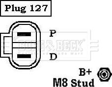 Borg & Beck BBA2987 - Генератор autosila-amz.com