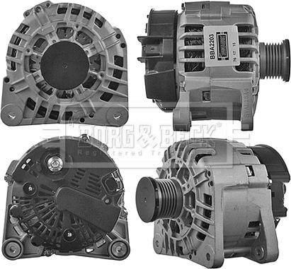 Borg & Beck BBA2203 - Генератор autosila-amz.com