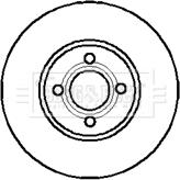 Borg & Beck BBD4945 - Тормозной диск autosila-amz.com