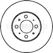 Borg & Beck BBD4958 - Тормозной диск autosila-amz.com