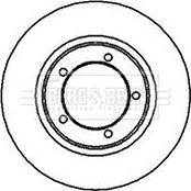 Borg & Beck BBD4980 - Тормозной диск autosila-amz.com