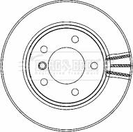 Borg & Beck BBD4463 - Тормозной диск autosila-amz.com