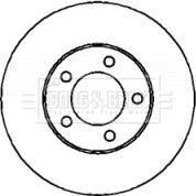 Borg & Beck BBD4418 - Тормозной диск autosila-amz.com