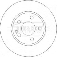 Borg & Beck BBD4484 - Тормозной диск autosila-amz.com