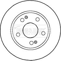 Borg & Beck BBD4591 - Тормозной диск autosila-amz.com