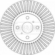 Borg & Beck BBD4560 - Тормозной диск autosila-amz.com