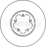 Borg & Beck BBD4563 - диск тормозной перед. Ford autosila-amz.com