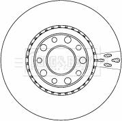 Borg & Beck BBD4513 - Тормозной диск autosila-amz.com