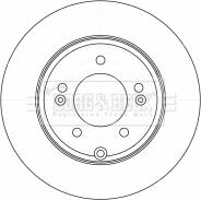 Borg & Beck BBD4525 - Тормозной диск autosila-amz.com