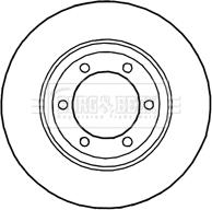 Borg & Beck BBD4642 - Тормозной диск autosila-amz.com