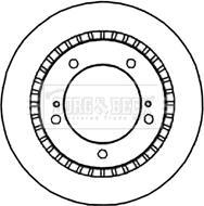 Borg & Beck BBD4688 - Тормозной диск autosila-amz.com