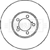 Borg & Beck BBD4099 - Тормозной диск autosila-amz.com