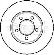 Borg & Beck BBD4044 - Тормозной диск autosila-amz.com