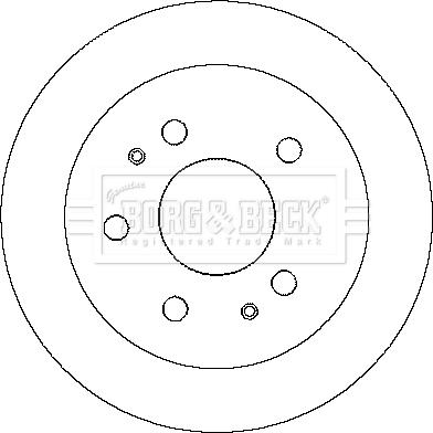 Borg & Beck BBD4146 - Тормозной диск autosila-amz.com