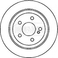 Borg & Beck BBD4354 - Тормозной диск autosila-amz.com