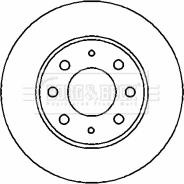 Borg & Beck BBD4356 - Тормозной диск autosila-amz.com