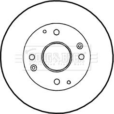 Borg & Beck BBD4350 - Тормозной диск autosila-amz.com