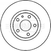 Borg & Beck BBD4307 - Тормозной диск autosila-amz.com