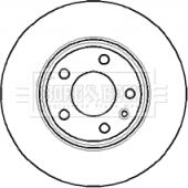 Borg & Beck BBD4297 - Диск тормозной передний вентилируемый autosila-amz.com