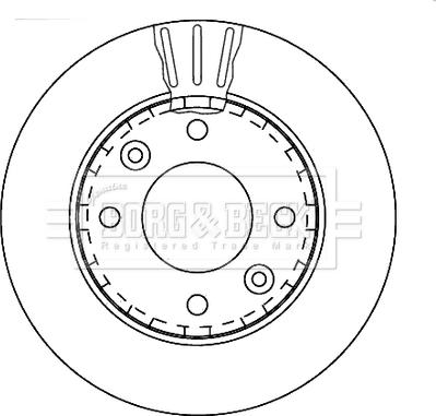 Borg & Beck BBD4272 - Тормозной диск autosila-amz.com