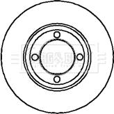 Borg & Beck BBD4705 - Тормозной диск autosila-amz.com