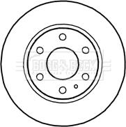 Borg & Beck BBD4710 - Тормозной диск autosila-amz.com