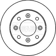 Borg & Beck BBD4713 - Тормозной диск autosila-amz.com