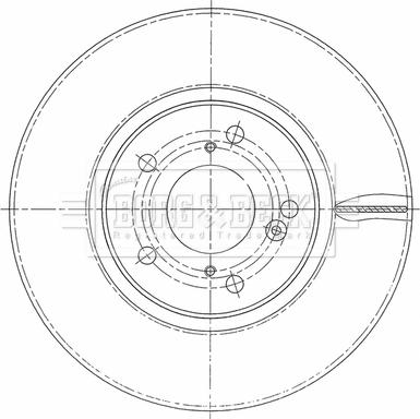 Borg & Beck BBD5463 - Тормозной диск autosila-amz.com