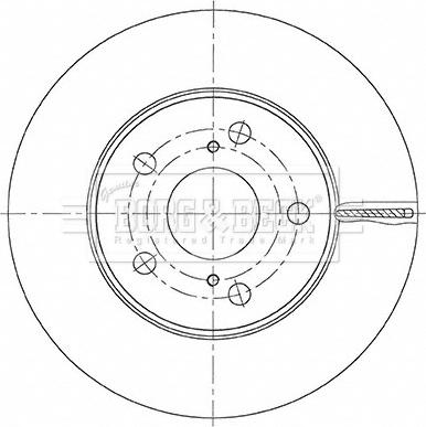 Borg & Beck BBD5487 - Тормозной диск autosila-amz.com