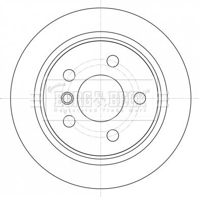 Borg & Beck BBD5426 - Тормозной диск autosila-amz.com