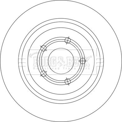 Borg & Beck BBD5553 - Тормозной диск autosila-amz.com