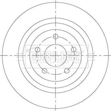 Borg & Beck BBD5539 - Тормозной диск autosila-amz.com