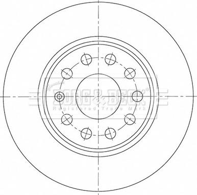 Borg & Beck BBD5526 - Тормозной диск autosila-amz.com