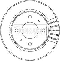 Borg & Beck BBD5007 - Тормозной диск autosila-amz.com