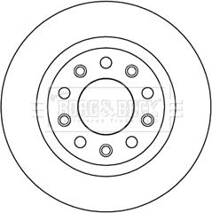 Borg & Beck BBD5194 - Тормозной диск autosila-amz.com