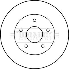 Borg & Beck BBD5192 - Тормозной диск autosila-amz.com