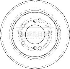 Borg & Beck BBD5185 - Тормозной диск autosila-amz.com