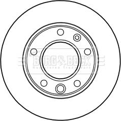 Borg & Beck BBD5134 - Тормозной диск autosila-amz.com