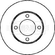 DJ Parts BD2012 - Тормозной диск autosila-amz.com