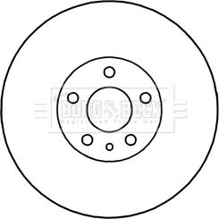 Borg & Beck BBD5340 - Тормозной диск autosila-amz.com