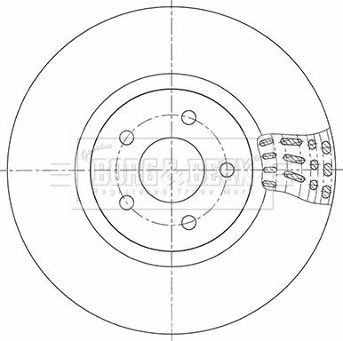 Borg & Beck BBD5348 - Тормозной диск autosila-amz.com