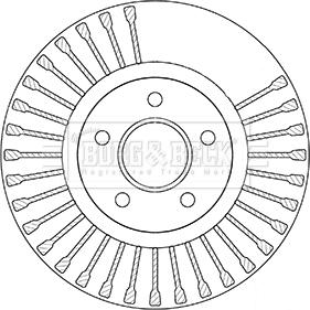 Borg & Beck BBD5353 - Тормозной диск autosila-amz.com