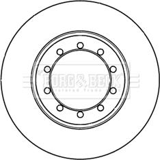 Borg & Beck BBD5301 - Тормозной диск autosila-amz.com