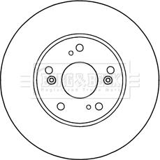 Borg & Beck BBD5319 - Тормозной диск autosila-amz.com