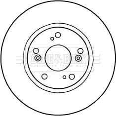 Borg & Beck BBD5315 - Тормозной диск autosila-amz.com