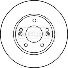 Borg & Beck BBD5313 - Тормозной диск autosila-amz.com