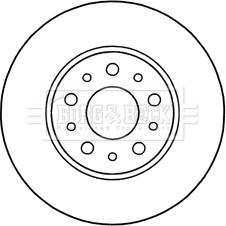 Borg & Beck BBD5312 - Тормозной диск autosila-amz.com