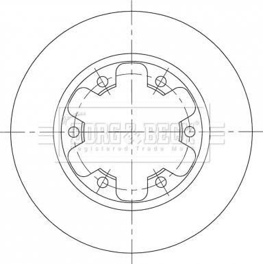 Borg & Beck BBD5386 - Тормозной диск autosila-amz.com