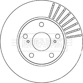 Borg & Beck BBD5330 - Тормозной диск autosila-amz.com