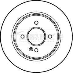 Borg & Beck BBD5296 - Тормозной диск autosila-amz.com